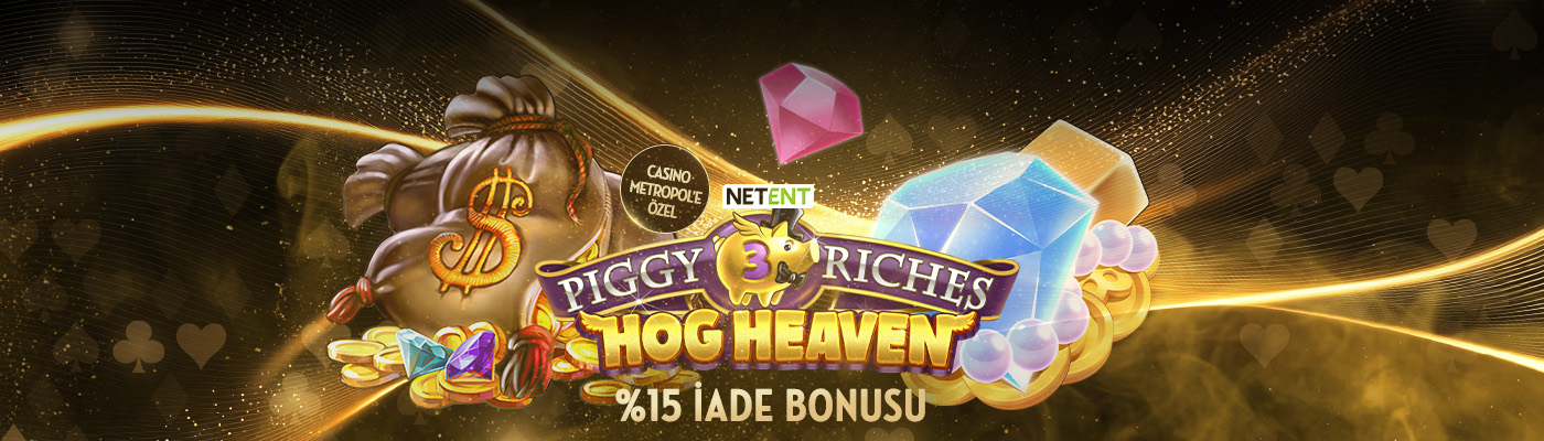 Yeni Slottan Free Spin + İade piggy riches 3 hog heaven2